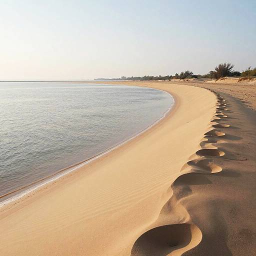 Surreal Sandy Peninsula Dreamscape