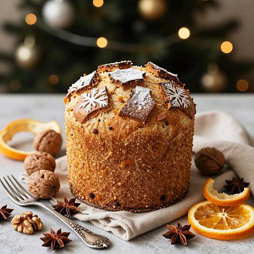 Artistic Panettone with Seasonal Ingredients