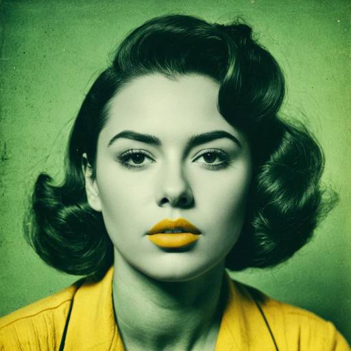 Vintage Portrait with Playful Pouty Expression
