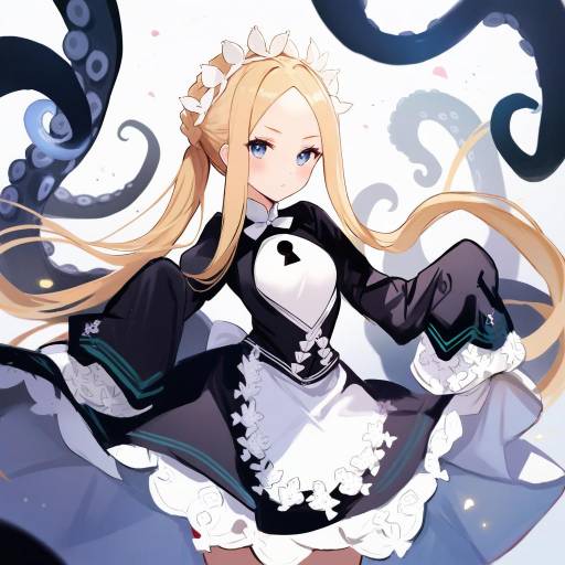 Illustration of Abigail williams (festival outfit) (fate), fate/grand order in the style of Koahri