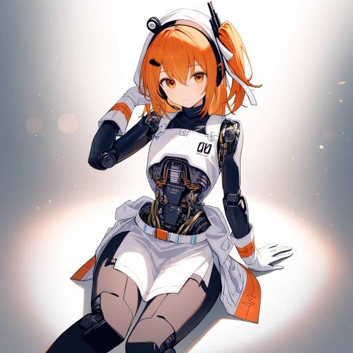 Mischievous Cowboy Girl with Headset