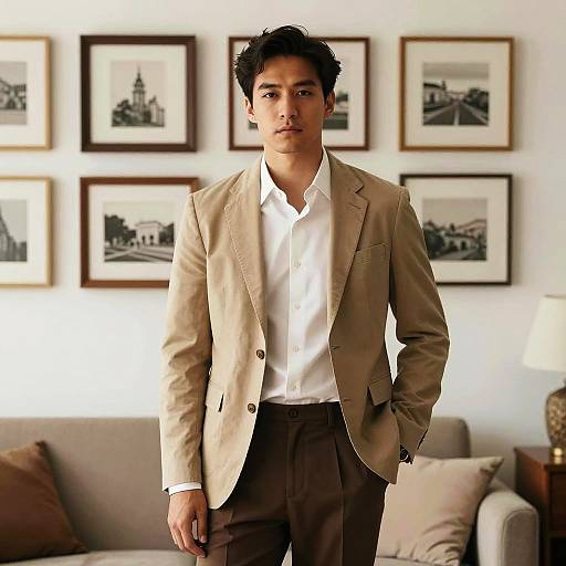 Stylish Man in Sophisticated Decor