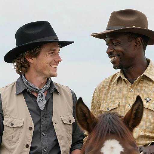 Joyful Outdoor Encounter with Friends