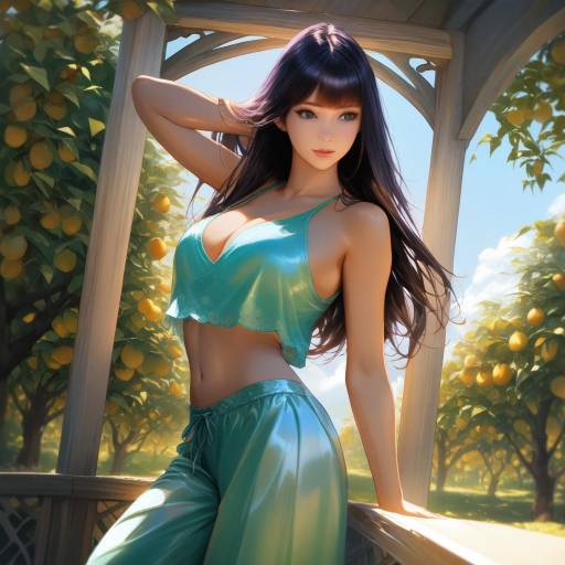 Confident Character in a Secret Garden