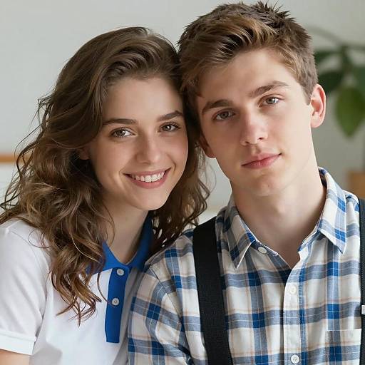 Intimate Close-Up of a Young Couple