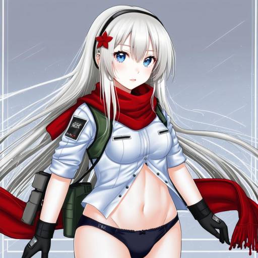 Illustration of 9a-91 (girls' frontline), girls' frontline in the style of Mitha