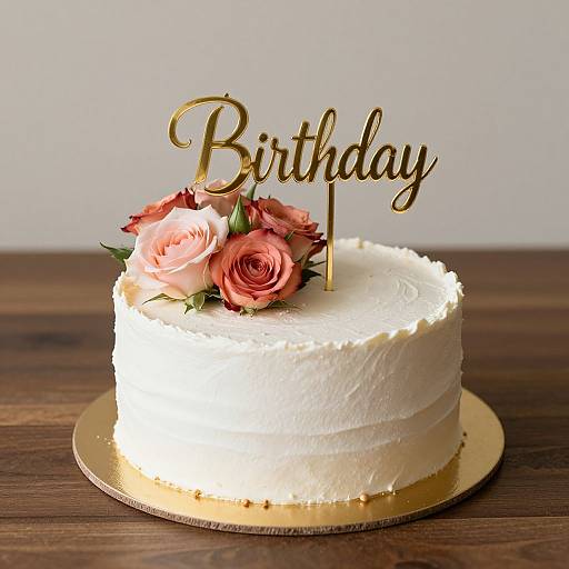 Floral Birthday Cake Design