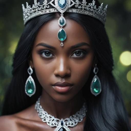 Stunning Portrait of a Jewelry-Adorned Girl