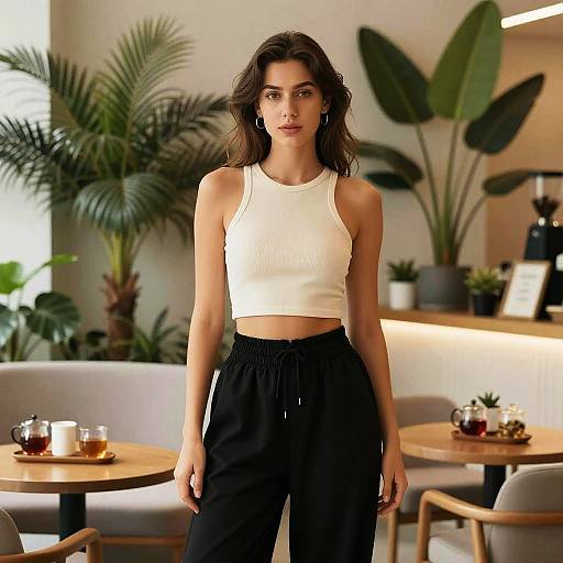 Woman in Herbal Tea Lounge