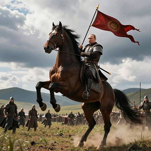 Putin as Medieval Warrior King