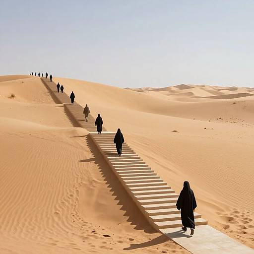 Surreal Infinite Desert Staircase