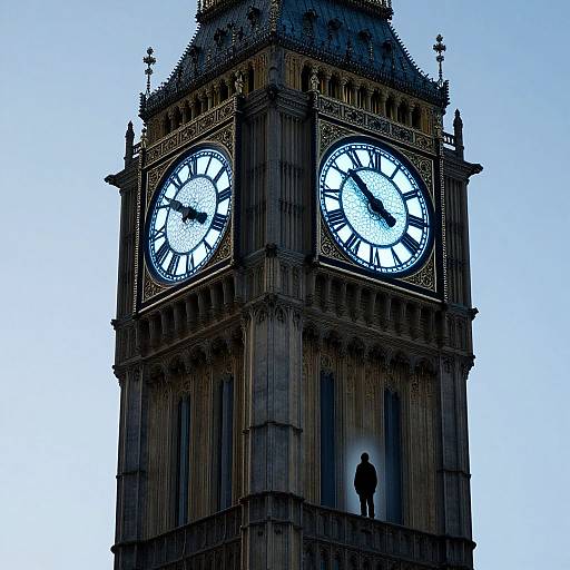 Surreal 3D Clocktower with Mystical Glow