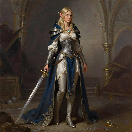 Elven Female in Medieval Fantasy Art