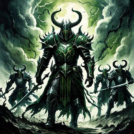 Celestial Knight Leading Haloed Warriors