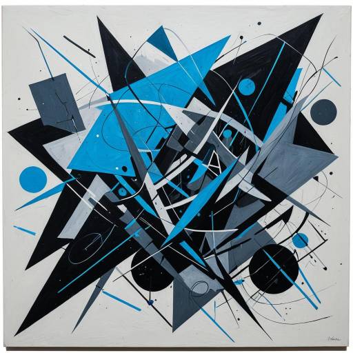 Abstract Futurism and Expressionism Painting