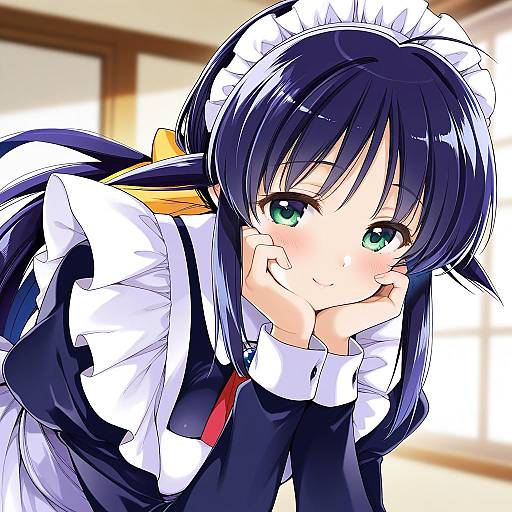 Illustration of Andou mahoro, mahoromatic in the style of Sakiyo cake