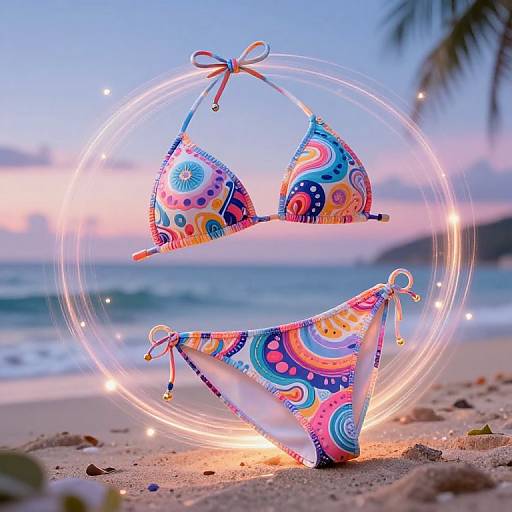 Futuristic Slingshot Bikini at Twilight