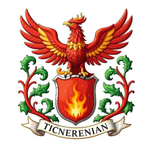 Mythical Phoenix Coat of Arms