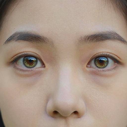 Close-Up of Sparkling Honey Eyes