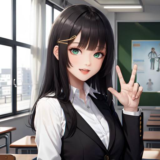 Aesthetic Anime Portrait of Shouko Komi