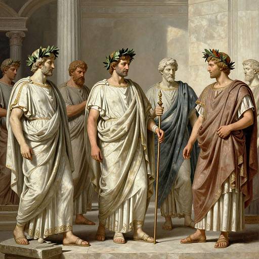 Ancient Judges in Classical Amphitheater