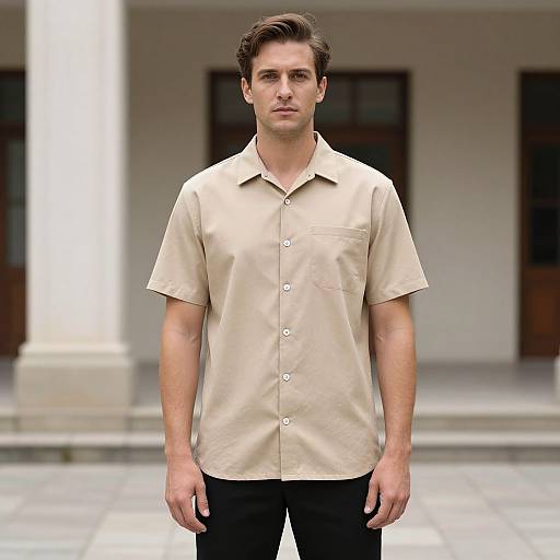 Man in Tan Shirt Costume