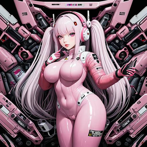 Illustration of Alice (nikke), goddess of victory: nikke in the style of Mokufuu