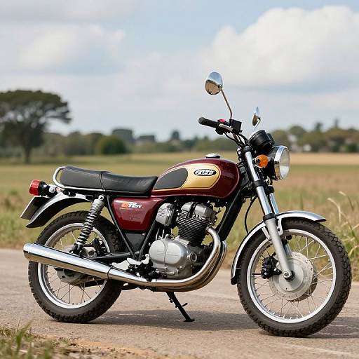 Classic 1975 MZ ETS 250/1 Motorcycle Outdoors