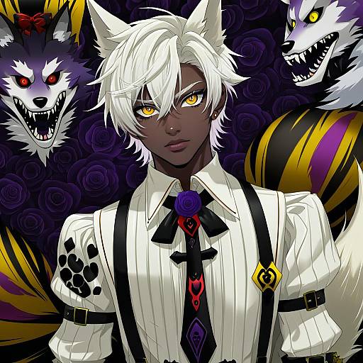 Illustration of Jack howl, twisted wonderland in the style of Suzushiro kurumi