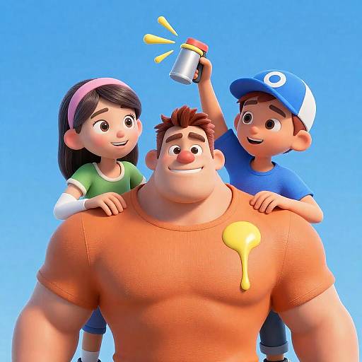 CGI Characters in Colorful Scene