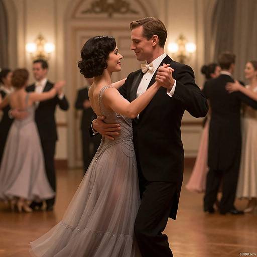 Elegant Ballroom Dance Moment Captured