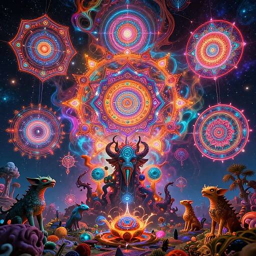 Cosmic DMT Psychedelic Vision