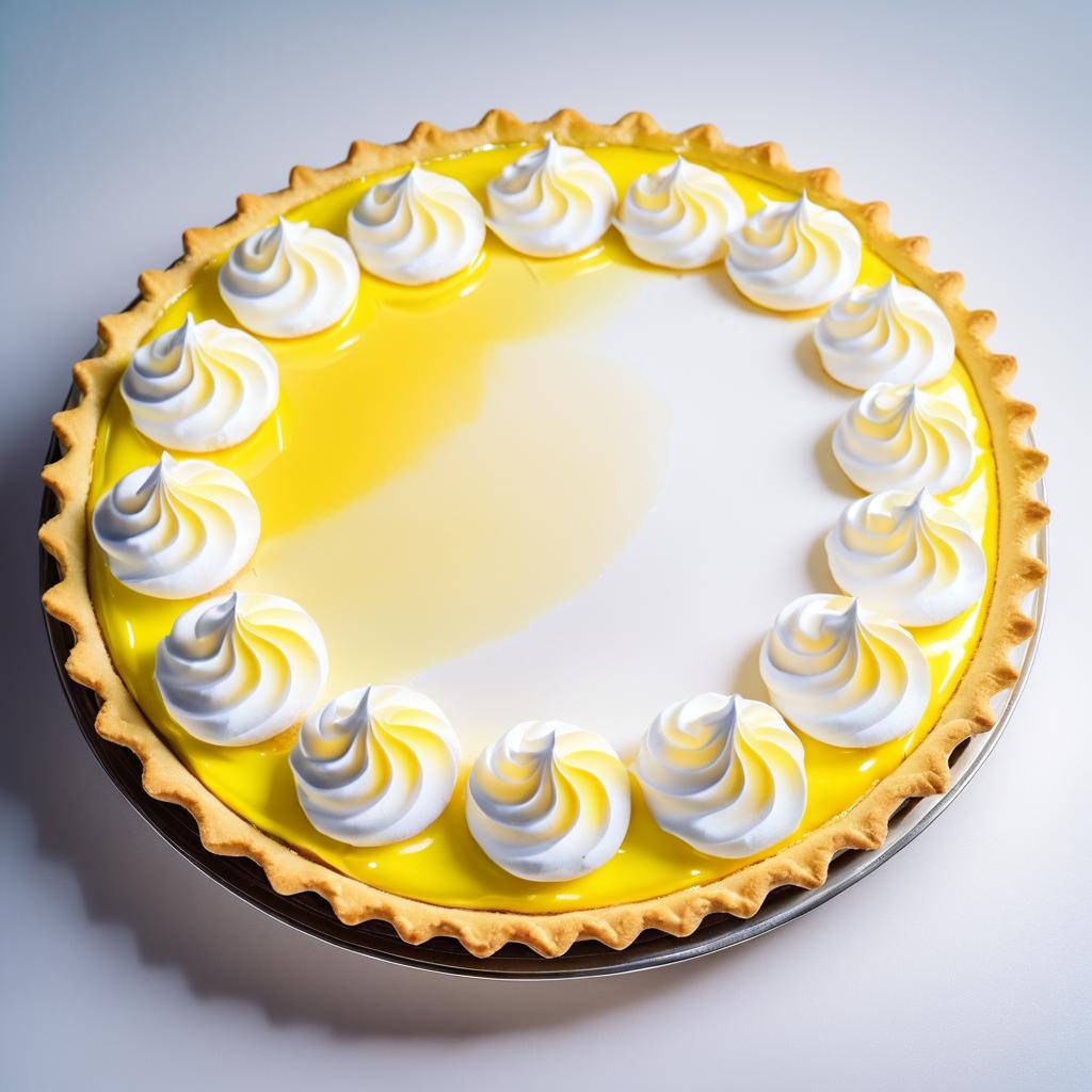 Gourmet Lemon Meringue Pie Photography