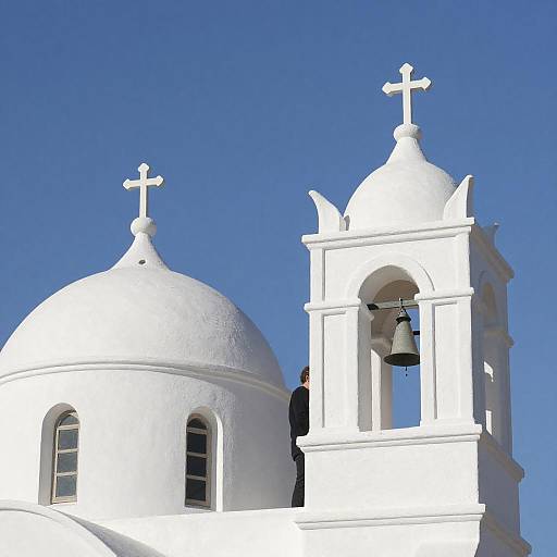 Stunning Church Belfries Under Bright Sky