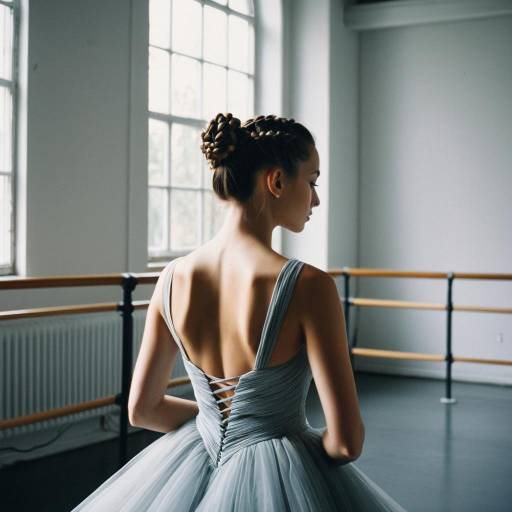 Ballet Dancer with Braided Bun Hairstyle Ballet Dancer with Braided Bun Hairstyle