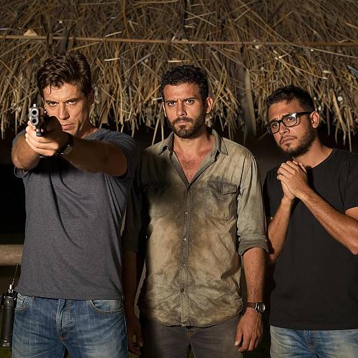 Nighttime Standoff with Three Men