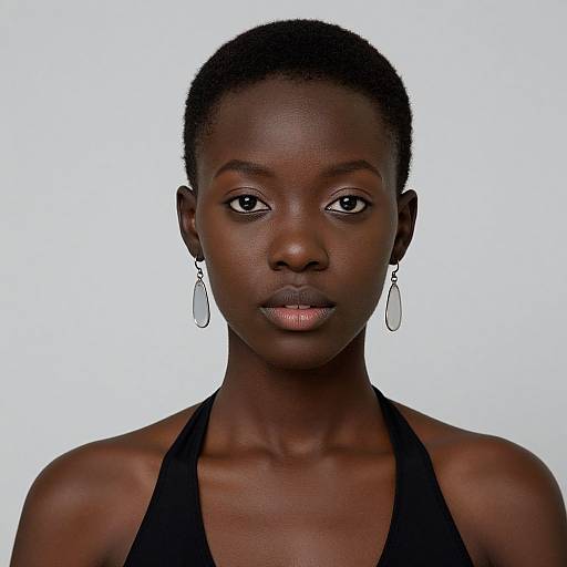 Realistic Portrait of African Woman