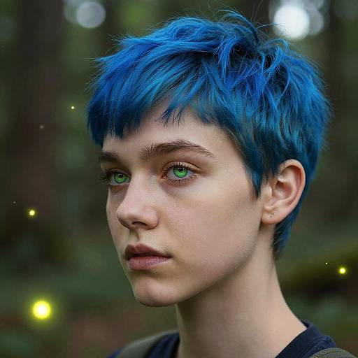 Pixie Cut Boy in Magical Forest
