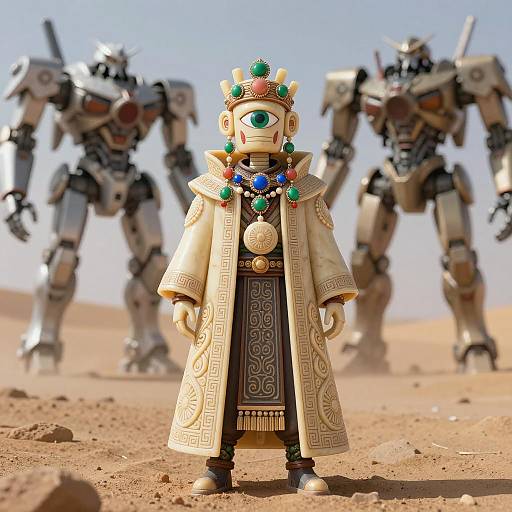 Ornate Kachina Mech Trader Concept Art