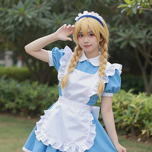 Whimsical Alice Zuberg Cosplay in Nature