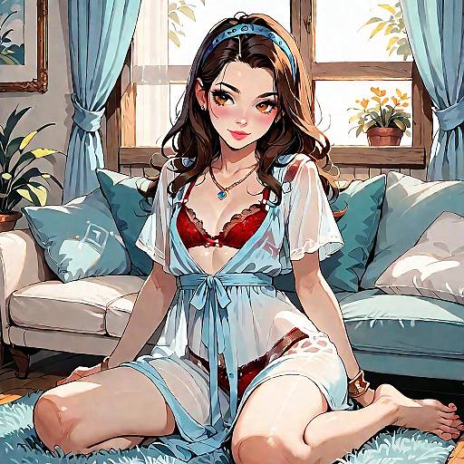 Sunlit Morning Lingerie Photo Session