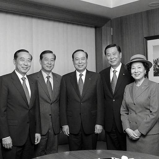 Elegant Gathering in Black-and-White