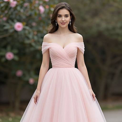 Elegant Light Pink Ball Gown Girl