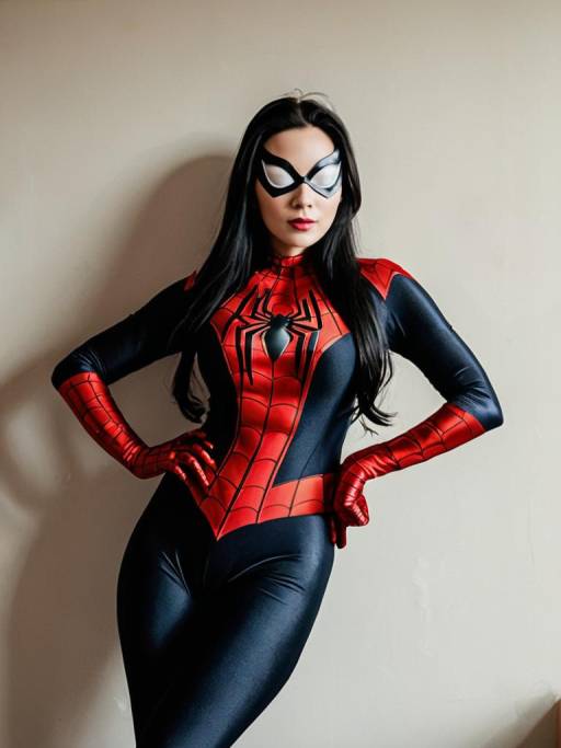 Woman in Spider-Woman Costume