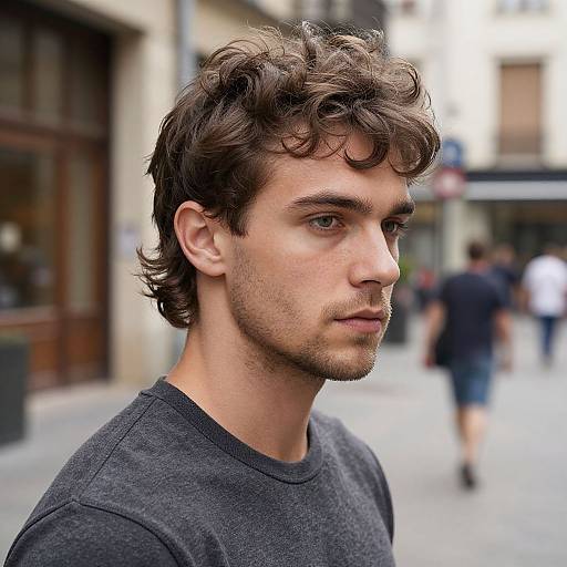 Pompadour Mullet in Urban Style