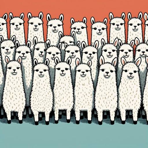 Funny Alpaca Squad Illustration