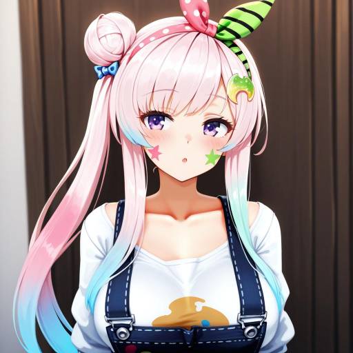 Illustration of Airani iofifteen (1st costume), hololive in the style of Barbariank