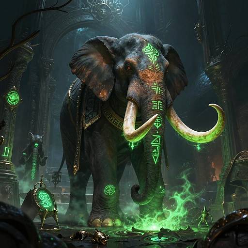 Loxodon Warlock Summoning Spirits