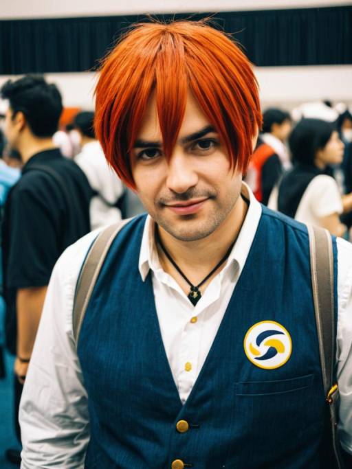 Man in Anya Forger Cosplay at Convention