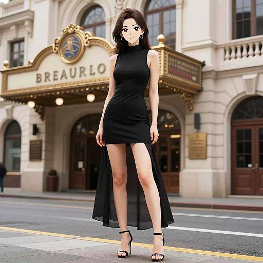 Petite Manga Woman by Historic Theater